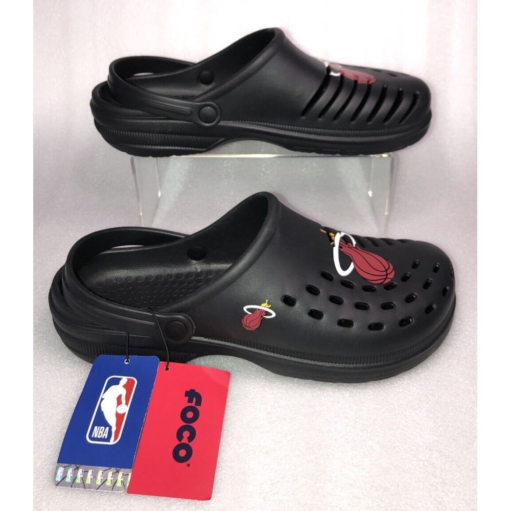 FOCO NBA‎ Miami Heat Men's Black Clog Size XLarge 13-14 NEW